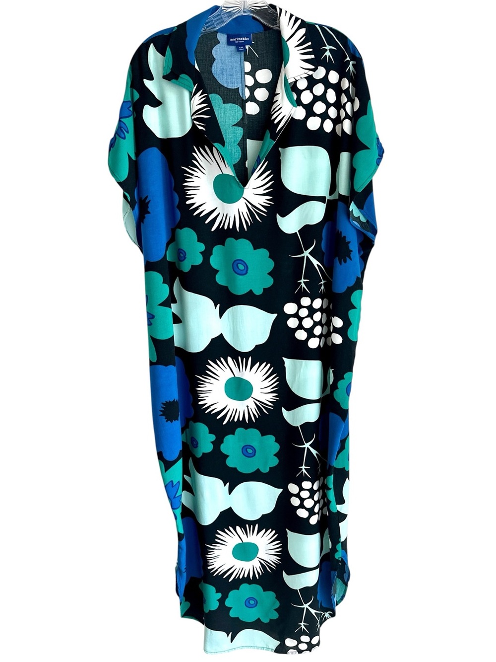 Marimekko for Target Short Sleeve 100% Rayon Kaftan Dress Size S/M